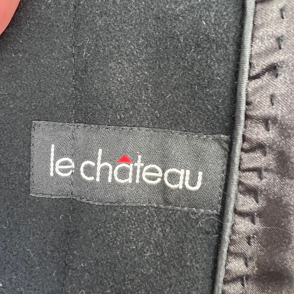 LE CHATEAU Wool Coat with Faux Fur Collar - Picture 13 of 13